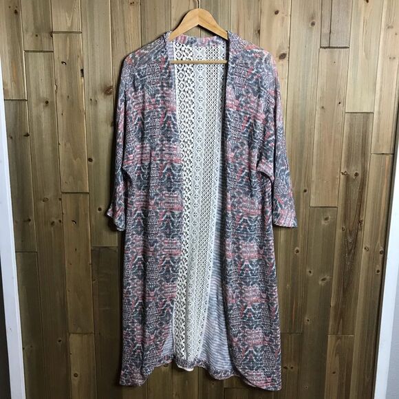 No Brand Lightweight Duster Rear Lace Inset One Size - Picture 2 of 15